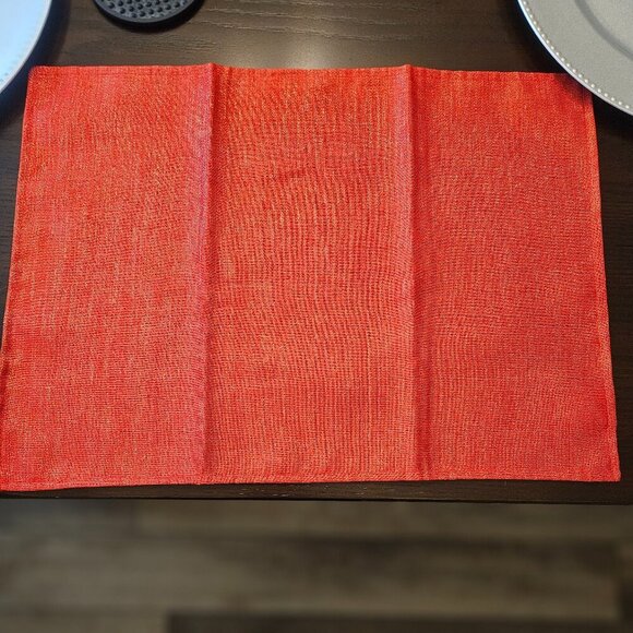 Set of 6 Robert Stanley Faux Silk Holiday Placemats - Picture 1 of 3